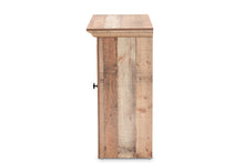 Load image into Gallery viewer, Baxton Studio Albert Modern and Contemporary Farmhouse Rustic Oak Brown Finished Wood 1-Door Dining Room Sideboard Buffet
