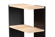 Load image into Gallery viewer, Baxton Studio Callahan Modern and Contemporary Two-Tone Dark Grey and Oak Finished Wood Desk with Shelves

