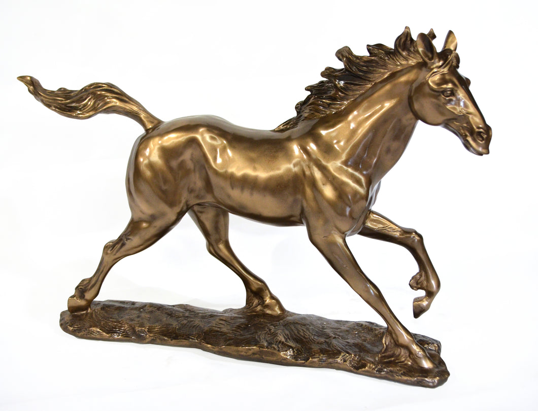 Bronzed Galloping Horse
