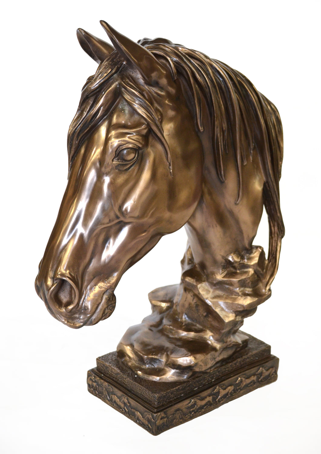 Bronzed Horse Bust Classic
