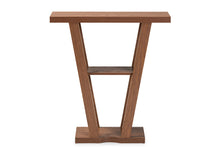 Load image into Gallery viewer, Baxton Studio Boone Modern and Contemporary Walnut Brown Finished Wood Console Table
