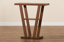 Load image into Gallery viewer, Baxton Studio Boone Modern and Contemporary Walnut Brown Finished Wood Console Table
