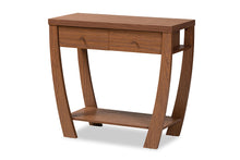 Load image into Gallery viewer, Baxton Studio Capote Modern and Contemporary Walnut Brown Finished Wood 2-Drawer Console Table
