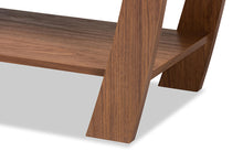 Load image into Gallery viewer, Baxton Studio Capote Modern and Contemporary Walnut Brown Finished Wood 2-Drawer Console Table
