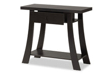 Load image into Gallery viewer, Baxton Studio Herman Modern and Contemporary Dark Brown Finished Wood 1-Drawer Console Table
