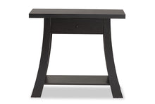 Load image into Gallery viewer, Baxton Studio Herman Modern and Contemporary Dark Brown Finished Wood 1-Drawer Console Table
