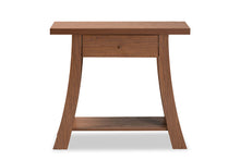 Load image into Gallery viewer, Baxton Studio Herman Modern and Contemporary Walnut Brown Finished Wood 1-Drawer Console Table

