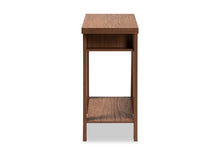 Load image into Gallery viewer, Baxton Studio Herman Modern and Contemporary Walnut Brown Finished Wood 1-Drawer Console Table
