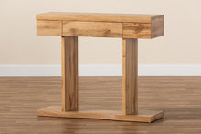 Load image into Gallery viewer, Baxton Studio Otis Modern and Contemporary Oak Brown Finished Wood 3-Drawer Console Table

