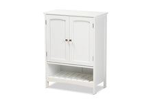 Load image into Gallery viewer, Baxton Studio Jaela Modern and Contemporary White Finished Wood 2-Door Bathroom Storage Cabinet
