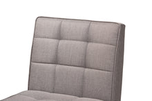 Load image into Gallery viewer, Baxton Studio Sanford Mid-Century Modern Grey Fabric Upholstered and Walnut Brown Finished Wood Dining Chair
