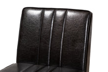 Load image into Gallery viewer, Baxton Studio Daymond Mid-Century Modern Dark Brown Faux Leather Upholstered and Walnut Brown Finished Wood Dining Chair
