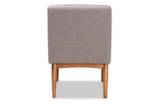 Load image into Gallery viewer, Baxton Studio Riordan Mid-Century Modern Grey Fabric Upholstered and Walnut Brown Finished Wood Dining Chair
