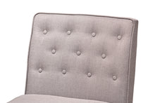 Load image into Gallery viewer, Baxton Studio Riordan Mid-Century Modern Grey Fabric Upholstered and Walnut Brown Finished Wood Dining Chair
