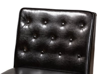 Load image into Gallery viewer, Baxton Studio Riordan Mid-Century Modern Dark Brown Faux Leather Upholstered and Walnut Brown Finished Wood Dining Chair
