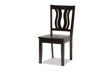 Load image into Gallery viewer, Baxton Studio Anesa Modern and Contemporary Transitional Dark Brown Finished Wood 5-Piece Dining Set
