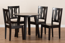 Load image into Gallery viewer, Baxton Studio Anesa Modern and Contemporary Transitional Dark Brown Finished Wood 5-Piece Dining Set
