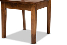 Load image into Gallery viewer, Baxton Studio Anesa Modern and Contemporary Transitional Walnut Brown Finished Wood 5-Piece Dining Set

