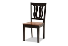 Load image into Gallery viewer, Baxton Studio Anesa Modern and Contemporary Transitional Two-Tone Dark Brown and Walnut Brown Finished Wood 5-Piece Dining Set
