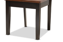 Load image into Gallery viewer, Baxton Studio Anesa Modern and Contemporary Transitional Two-Tone Dark Brown and Walnut Brown Finished Wood 5-Piece Dining Set
