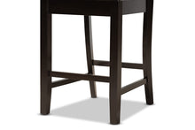 Load image into Gallery viewer, Baxton Studio Fenton Modern and Contemporary Transitional Dark Brown Finished Wood 2-Piece Counter Stool Set
