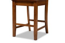 Load image into Gallery viewer, Baxton Studio Gervais Modern and Contemporary Transitional Walnut Brown Finished Wood 2-Piece Counter Stool Set
