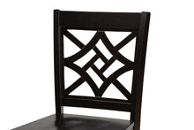 Load image into Gallery viewer, Baxton Studio Nicolette Modern and Contemporary Transitional Dark Brown Finished Wood 2-Piece Counter Stool Set
