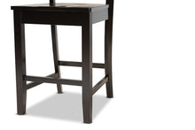 Load image into Gallery viewer, Baxton Studio Nicolette Modern and Contemporary Transitional Dark Brown Finished Wood 2-Piece Counter Stool Set
