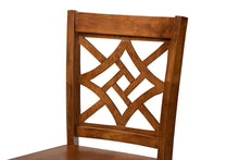 Load image into Gallery viewer, Baxton Studio Nicolette Modern and Contemporary Transitional Walnut Brown Finished Wood 2-Piece Counter Stool Set
