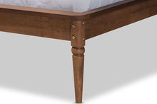 Load image into Gallery viewer, Baxton Studio Regis Modern and Contemporary Transitional Light Grey Fabric Upholstered and Walnut Brown Finished Wood King Size Platform Bed
