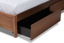 Load image into Gallery viewer, Baxton Studio Saffron Modern and Contemporary Walnut Brown Finished Wood King Size 4-Drawer Platform Storage Bed
