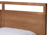 Load image into Gallery viewer, Baxton Studio Saffron Modern and Contemporary Walnut Brown Finished Wood Queen Size 4-Drawer Platform Storage Bed
