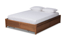 Load image into Gallery viewer, Baxton Studio Yara Modern and Contemporary Walnut Brown Finished Wood King Size 4-Drawer Platform Storage Bed Frame
