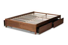 Load image into Gallery viewer, Baxton Studio Yara Modern and Contemporary Walnut Brown Finished Wood King Size 4-Drawer Platform Storage Bed Frame
