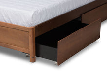 Load image into Gallery viewer, Baxton Studio Yara Modern and Contemporary Walnut Brown Finished Wood King Size 4-Drawer Platform Storage Bed Frame
