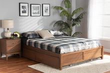 Load image into Gallery viewer, Baxton Studio Yara Modern and Contemporary Walnut Brown Finished Wood Queen Size 4-Drawer Platform Storage Bed Frame

