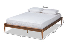 Load image into Gallery viewer, Baxton Studio Tallis Classic and Traditional Walnut Brown Finished Wood Full Size Bed Frame
