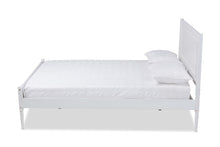 Load image into Gallery viewer, Baxton Studio Daniella Modern and Contemporary White Finished Wood Full Size Platform Bed
