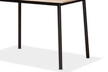 Load image into Gallery viewer, Baxton Studio Carmen Modern and Contemporary Oak Brown Finished Wood and Dark Brown Metal 5-Piece Dining Set
