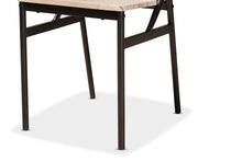 Load image into Gallery viewer, Baxton Studio Carmen Modern and Contemporary Oak Brown Finished Wood and Dark Brown Metal 5-Piece Dining Set
