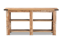 Load image into Gallery viewer, Baxton Studio Angelo Modern and Contemporary Rustic Oak Brown Finished Wood Console Table
