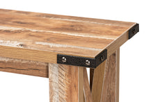 Load image into Gallery viewer, Baxton Studio Angelo Modern and Contemporary Rustic Oak Brown Finished Wood Console Table
