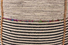 Load image into Gallery viewer, Baxton Studio Arta Modern and Contemporary Bohemian Multi-Colored Handwoven Wool Blend Pouf Ottoman
