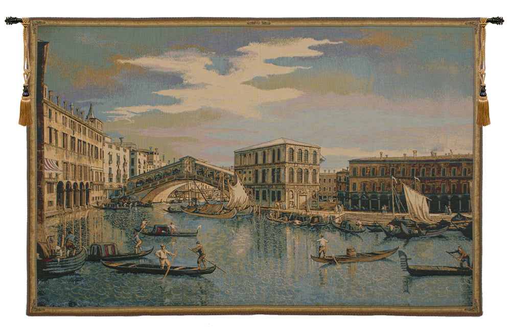 The Rialto Bridge Grand Canal  Italian Tapestry