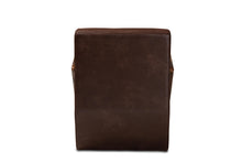 Load image into Gallery viewer, Baxton Studio Christa Mid-Century Modern Transitional Dark Brown Faux Leather Effect Fabric Upholstered and Walnut Brown Finished Wood Accent Chair
