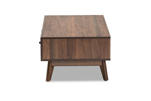 Load image into Gallery viewer, Baxton Studio Hartman Mid-Century Modern Walnut Brown Finished Wood Coffee Table
