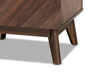 Load image into Gallery viewer, Baxton Studio Hartman Mid-Century Modern Walnut Brown Finished Wood Storage Cabinet
