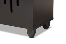 Load image into Gallery viewer, Baxton Studio Renley Modern and Contemporary Espresso Brown Finished Wood 2-Door Shoe Storage Cabinet
