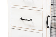 Load image into Gallery viewer, Baxton Studio Faron Classic and Traditional Farmhouse Two-Tone Distressed White and Oak Brown Finished Wood 3-Drawer Storage Cabinet
