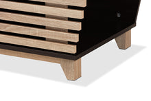 Load image into Gallery viewer, Baxton Studio Eckhart Modern and Contemporary Two-Tone Dark Brown and Oak Finished Wood Cat Litter Box Cover House
